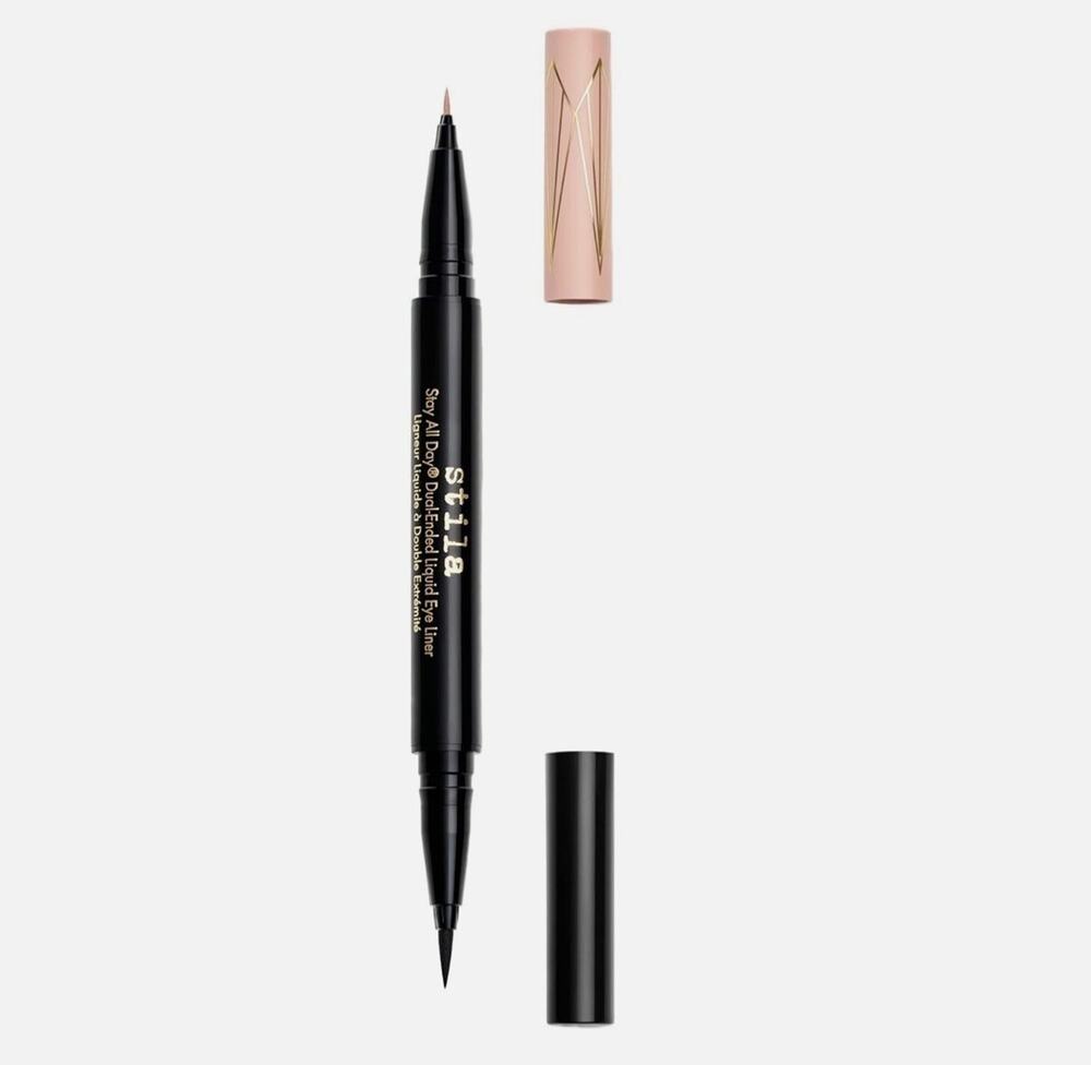 Stila Stay All Day Dual-Ended Waterproof Liquid Eye Liner Kitten Cosmo/ Intn Blk